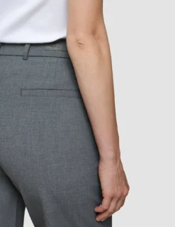 Women's Essential Pants Straight Dark Grey Melange