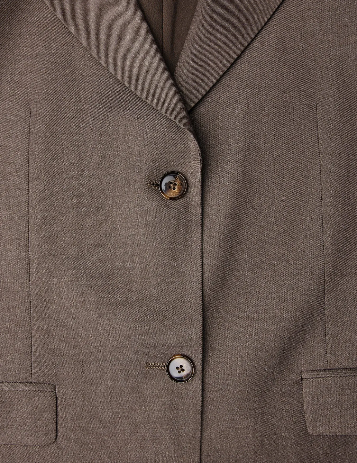 Women Skye Short Sleeved Blazer Dark Chestnut Melange