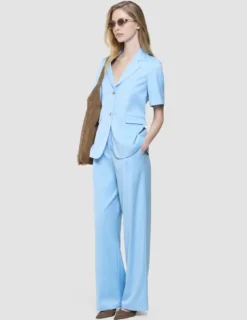 Women Skye Short Sleeved Blazer Blue Haze