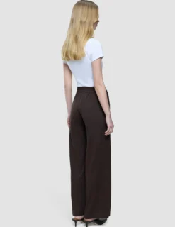 Women's Linen Pants Relaxed Espresso