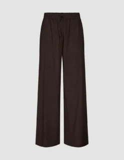 Women's Linen Pants Relaxed Espresso