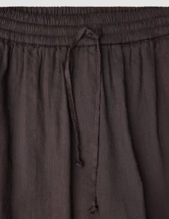 Women's Linen Pants Relaxed Espresso