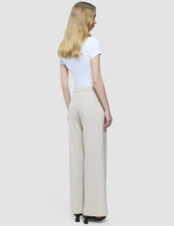 Women's Linen Pants Relaxed Sandy Beige