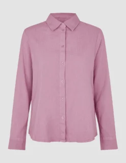 Women's Linen Shirt Dusty Cerise