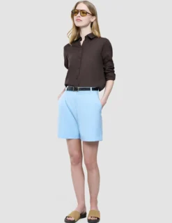 Women's Linen Shirt Espresso