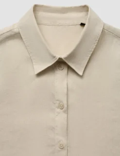 Women's Linen Shirt Sandy Beige