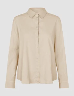 Women's Linen Shirt Sandy Beige