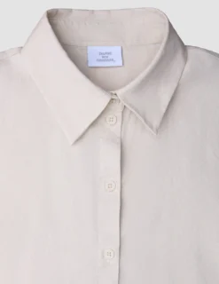 Women's Linen Shirt Short Sleeved Sandy Beige