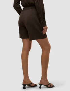 Women's Linen Shorts Relaxed Espresso
