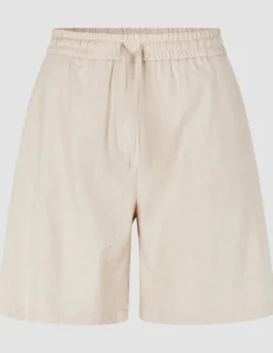 Women's Linen Shorts Relaxed Sandy Beige