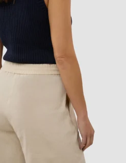 Women's Linen Shorts Relaxed Sandy Beige