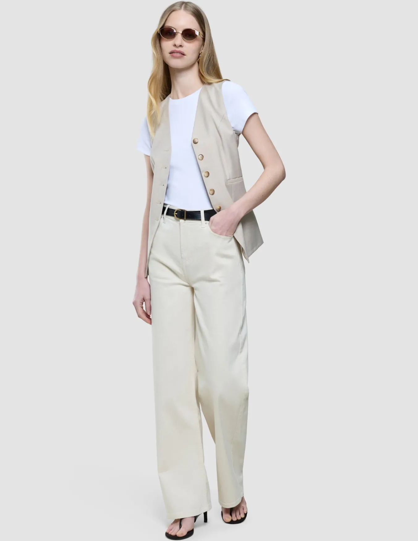 Women's Relaxed Jeans Off White