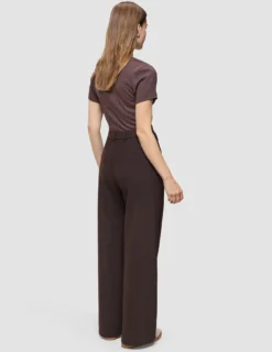 Women's Serene Pants Wide Chocolate Herringbone