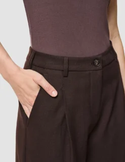Women's Serene Pants Wide Chocolate Herringbone
