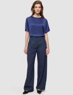 Women's Serene Pants Wide Marine Pinstripe
