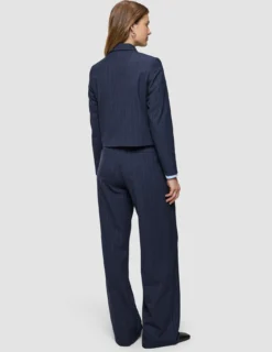 Women's Serene Short Jacket Marine Pinstripe