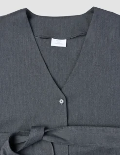 Women's Skye Belted Overshirt Charcoal Melange