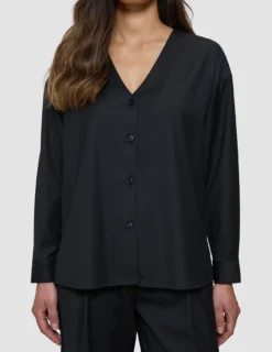 Women's Skye Belted Overshirt Black