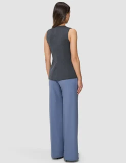 Women's Skye Long Vest Charcoal Melange