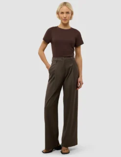 Women's Skye Pants Wide Dark Chestnut Melange