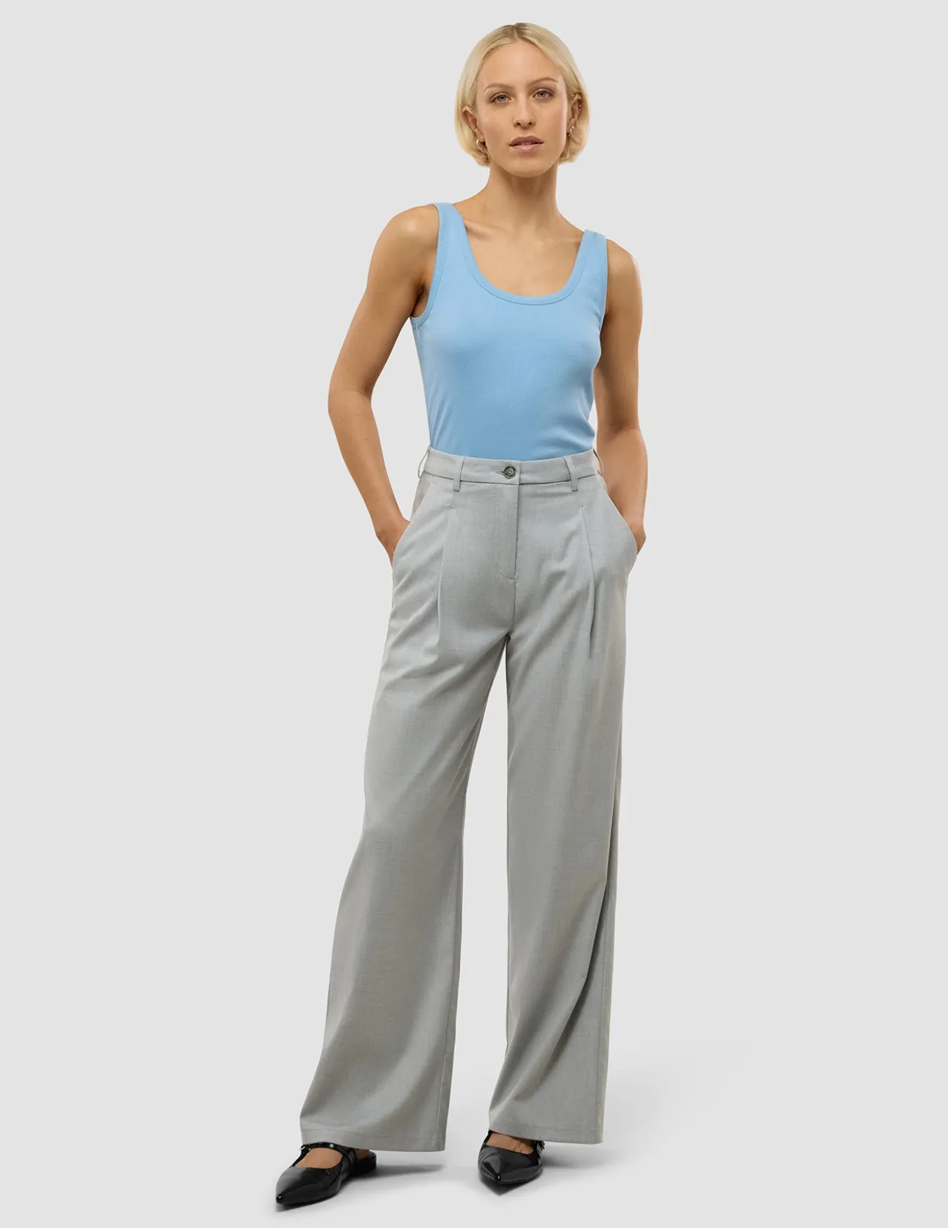Women's Skye Pants Wide Grey Pine Melange