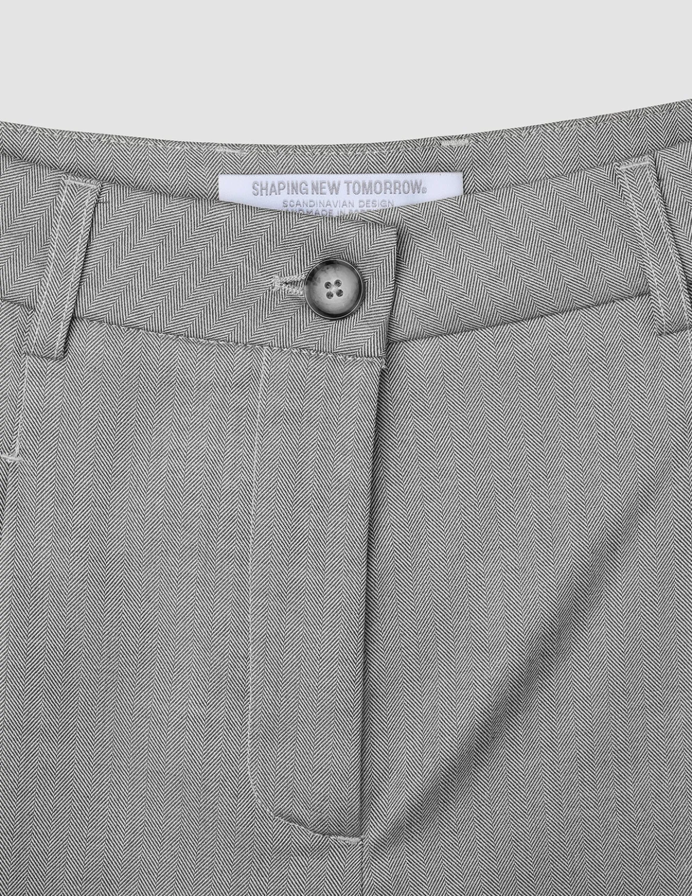Women's Skye Pants Wide Mellow Beige Herringbone