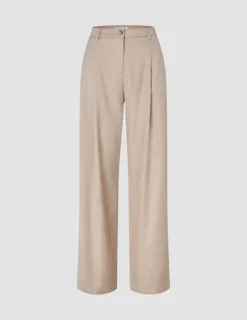 Women's Skye Pants Wide Sandy Beige Melange