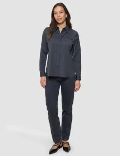 Women's Skye Shirt Charcoal Melange