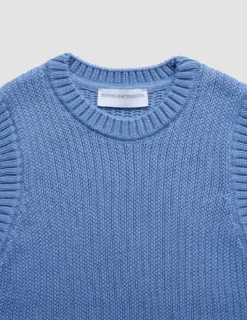 Women's Structured Knit Top Serenity Blue