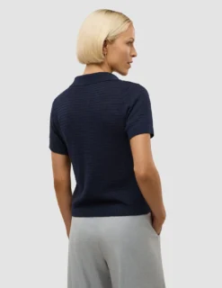 Women's Structured Polo Navy