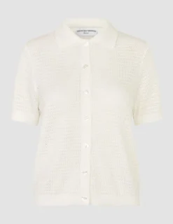 Women's Structured Polo Off White